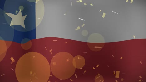 Animation-of-confetti-over-flag-of-chile