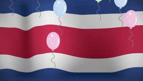 Animation-of-balloons-over-flag-of-thailnad