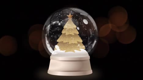 Animation-Einer-Schneeballkugel-Mit-Weihnachtsbaum-über-Weihnachtsbeleuchtung