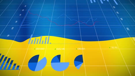 Animation-of-graphs-over-flag-of-ukraine