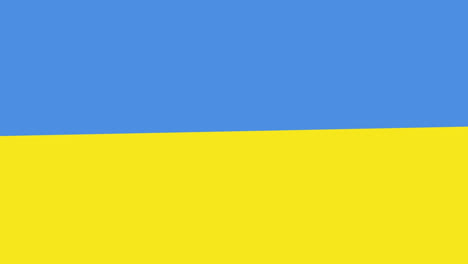 Animation-of-data-processing-and-flag-of-ukraine-over-hands-using-laptop