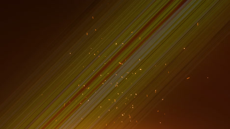 Animation-of-lines-and-lights-moving-on-orange-background