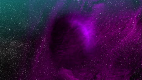 Animation-of-violet-planet-in-violet-galaxy