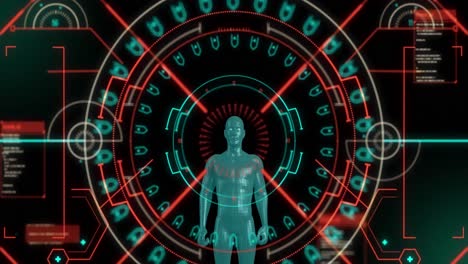 Animation-of-scope-scanning-and-data-processing-over-human-body