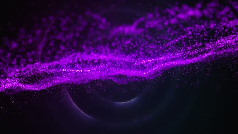 Animation-of-spots-moving-over-black-background