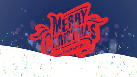 Animation-of-merry-christmas-text-over-confetti-falling