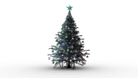 Ramas-De-árboles-De-Navidad-Verdes-Con-Espacio-De-Copia-Sobre-Fondo-Gris.