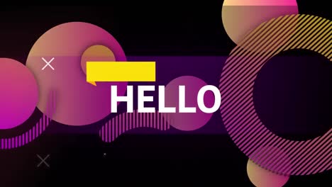 hello text animation with black background 7237579 Stock Video at