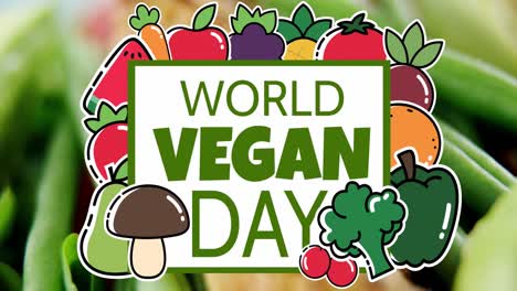 Animation-of-vegetables-and-fruits-around-world-vegan-day-over-raw-and-cooked-vegetables