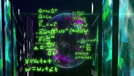 Animation-of-mathematical-formulae-and-scientific-data-processing-over-globe