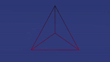 Animation-Eines-Sich-Bewegenden-Dreiecks-Auf-Blauem-Hintergrund