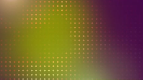 Animation-Von-Sich-Bewegenden-Punkten-Auf-Grünem-Und-Violettem-Hintergrund