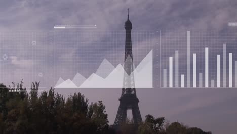 Animation-of-statistical-data-processing-against-view-of-eiffel-tower