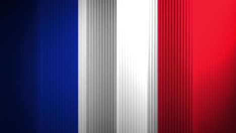 Animation-Der-Flagge-Frankreichs,-Die-In-Einer-Nahtlosen-Schleife-Weht