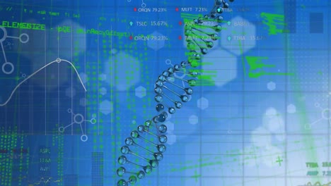 Animación-De-ADN-Y-Estructuras-Químicas-Sobre-Procesamiento-De-Datos-Sobre-Fondo-Azul.