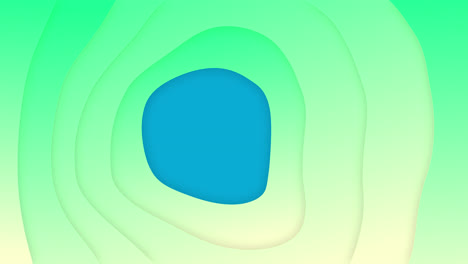 Animation-of-blue-hole-and-green-pattern-waving-background