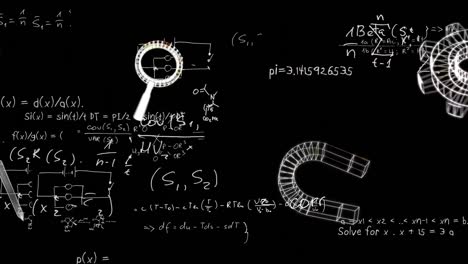 Animation-of-icons-over-mathematical-equations-on-blaxk-background