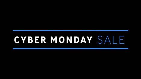 Animation-of-cyber-monday-sale-text-on-black-background