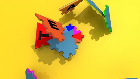 3D-Puzzle,-Das-Das-Wort-Teamwork-Bildet