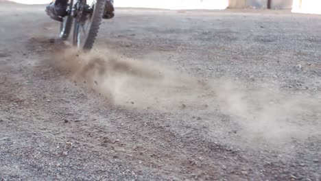 Active-man-riding-dirt-bike