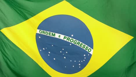Brasilianische-Flagge-Weht