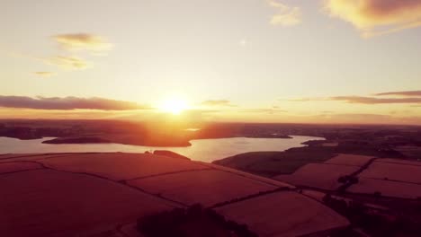 Drone-footage-of-the-sun-setting-