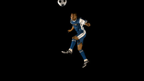 Football-player-heading-the-ball-