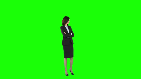 Standing-businesswoman-with-arms-crossed