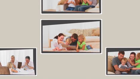 Montage-of-children-having-fun-with-their-parents