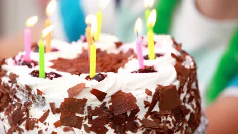 Close-up-of-a-birthday-cake