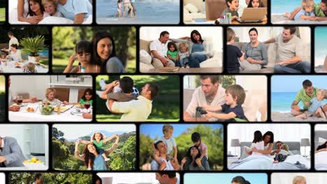 Montage-of-families-having-a-good-time