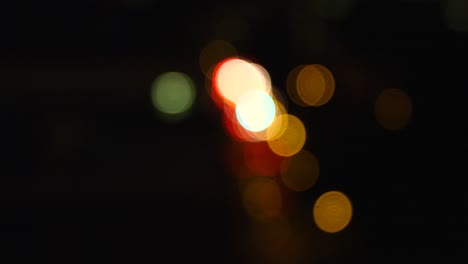 Close-up-of-defocused-light-at-night