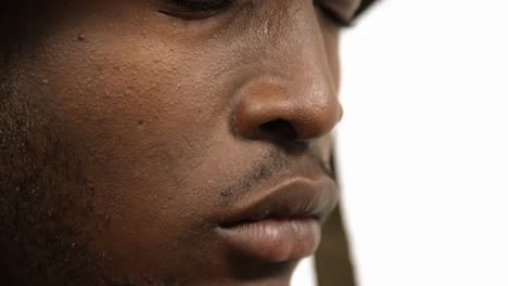 Close-up-of-thoughtful-militray-soldier