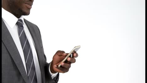 Businessman-using-mobile-phone