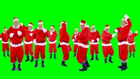 Group-of-santa-claus-dancing