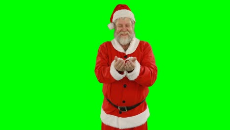 Santa-claus-standing-with-hands-cupped