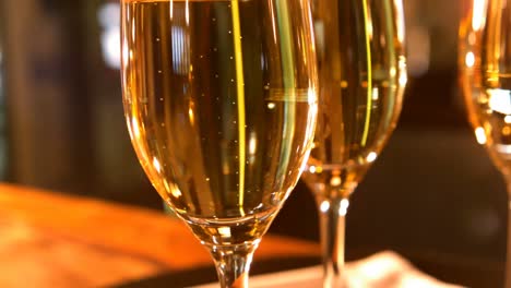 Close-up-of-champagne-glasses