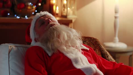Santa-claus-sleeping-in-sofa