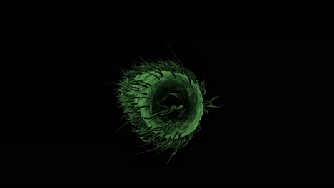 Digital-generated-bacteria-cell-against-black-background