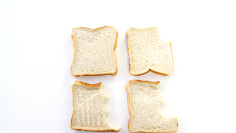 Bread-slices-on-white-background