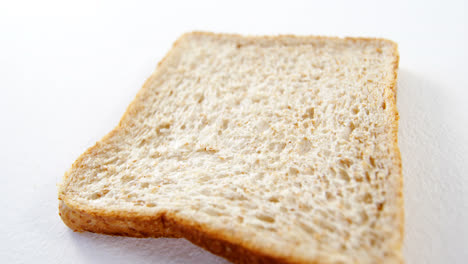 Single-bread-slice-on-white-background