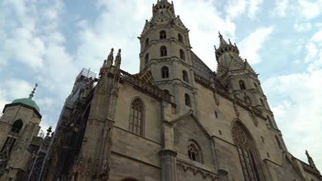 Facade-of-St.-Stephen's-Cathedral-on-Cloudy-Day