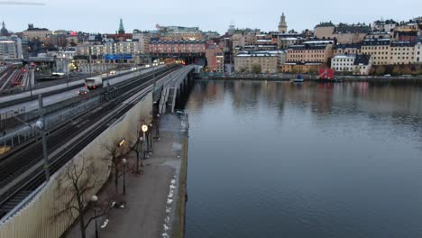 Drohnenansicht-In-Stockholm,-Schweden