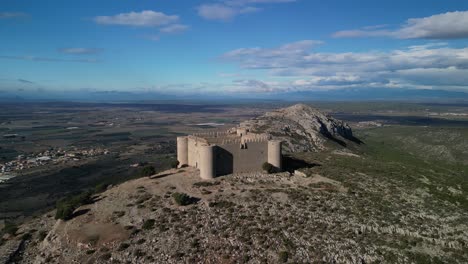 Montgrí-Castle-located-in-Torroella-de-Montgrí-region-of-Baix-Empordà-on-the-Costa-Brava-province-of-Girona