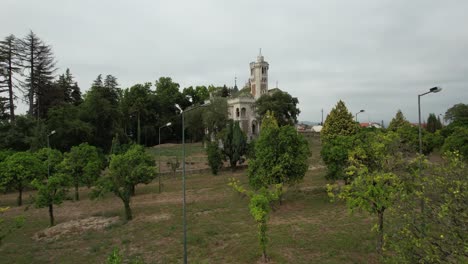 Verlassener-Palast-Von-Dona-Chica,-Palmela.-Braga,-Portugal