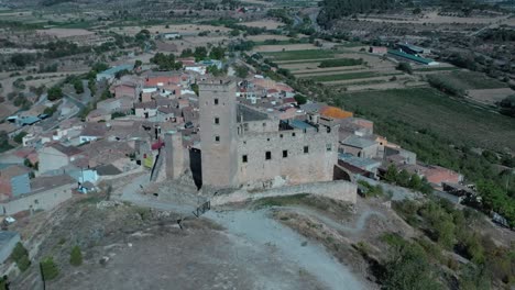 Ciudad-Castle-En-El-Ciudad-De-Ciudad,-Región-Urgell,-Provincia-De-Lleida-En-Catalonia