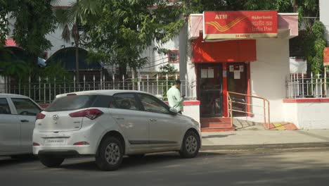 Geldautomat-Der-Indischen-Post-Zahlungsbank,-Indischer-Post-Geldautomat