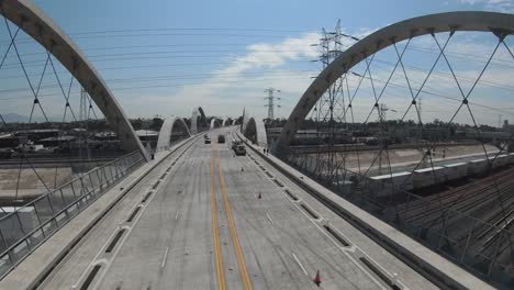 6th-Street-Bridge-Los-Angeles-Luft-FPV-Ansicht