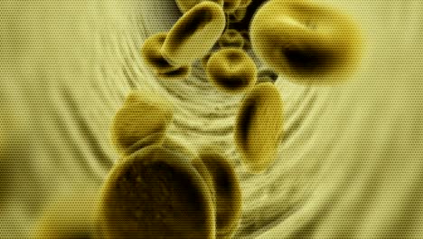 Computer-generated-animated-moving-motion-background-showing-scientific-biology-atoms-molecules-particles-genes-DNA