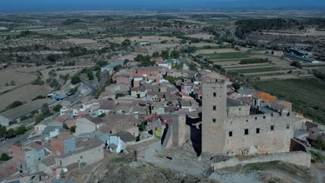 Schloss-Ciutadilla-In-Der-Stadt-Ciutadilla,-Region-Urgell,-Provinz-Lérida-In-Katalonien